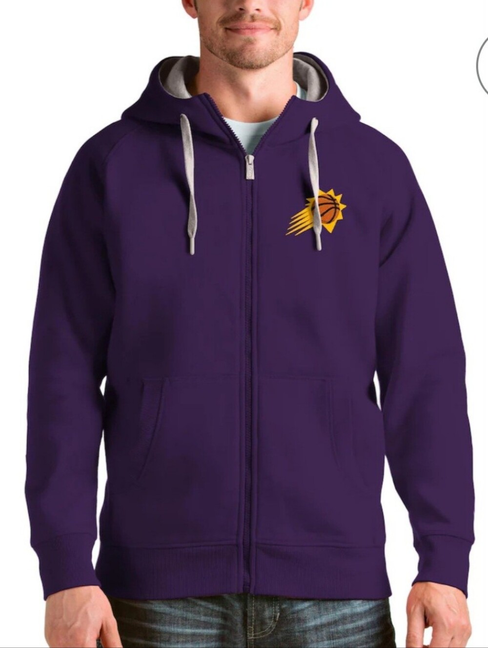 NWOT Antigua Phoenix Suns Full Zip Hoodie Jacket XL
